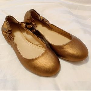 Bronze Ballet Flats